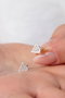 Heliophilia Silver Pendientes de Plata Esterlina 925